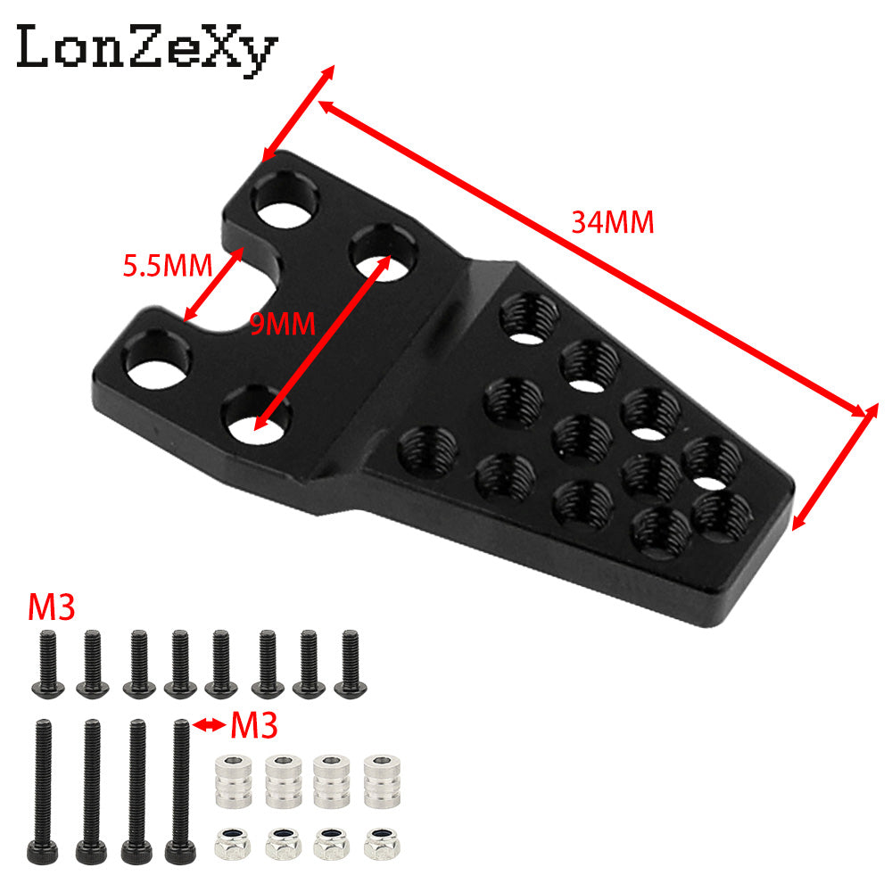 LONZEXY Metal Adjust Height Angle Stand Suspension Kit 4Pcs  for TRX-4 SCX10 SCX10-II