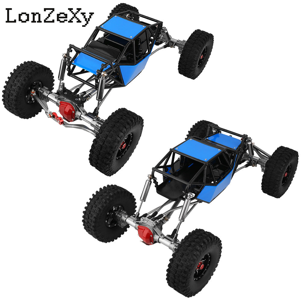 LONZEXY Wheelbase 310mm  Frame Chassis+Nylon Tube Roll Cage for SCX10
