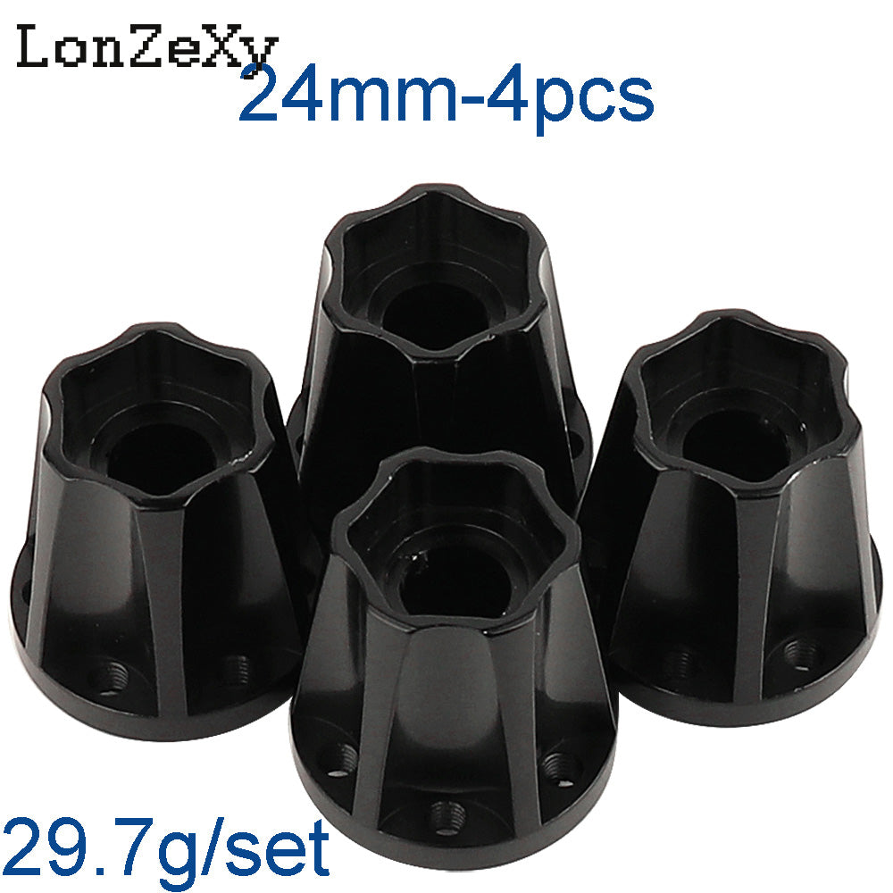 LONZEXY Metal Adapters Hex for 1.9inch 2.2inch Wheel Rim 4Pcs for Scx10 Trx4 Wraith