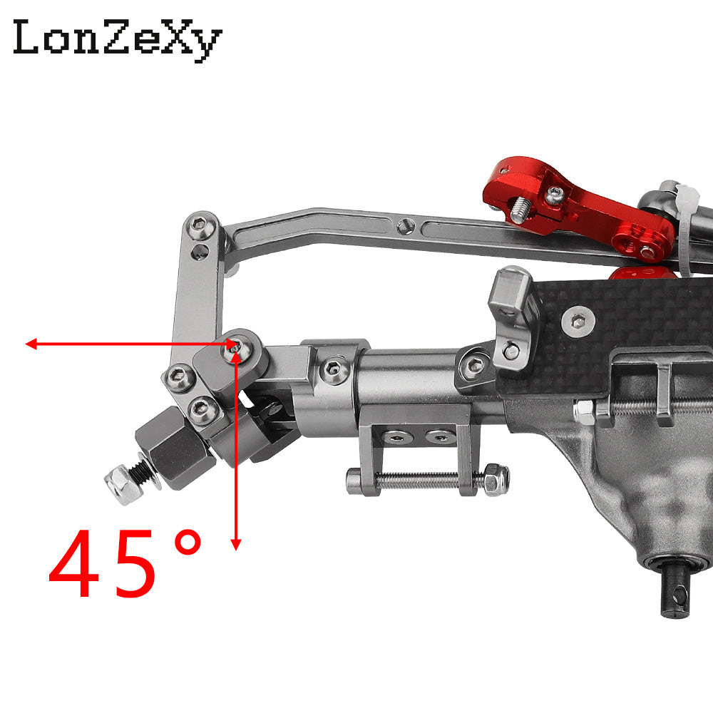 LONZEXY Aluminum  Complete Axle Set + Enhanced Axle Shaft for SCX10