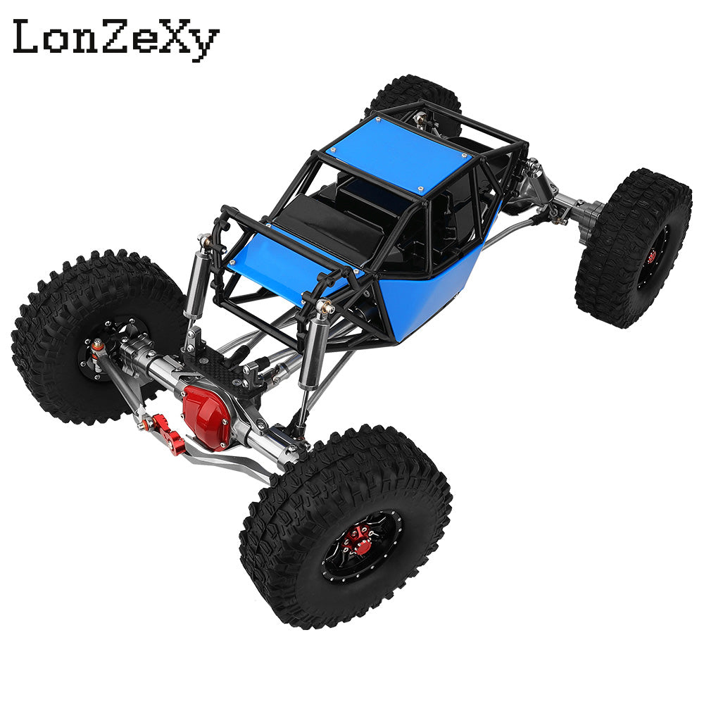 LONZEXY Wheelbase 310mm  Frame Chassis+Nylon Tube Roll Cage for SCX10