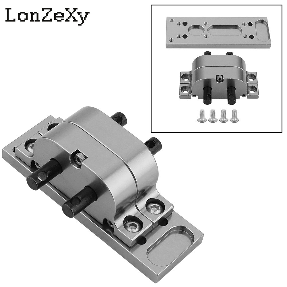 LONZEXY Metal Alloy Transmission with Mount Plate for SCX10