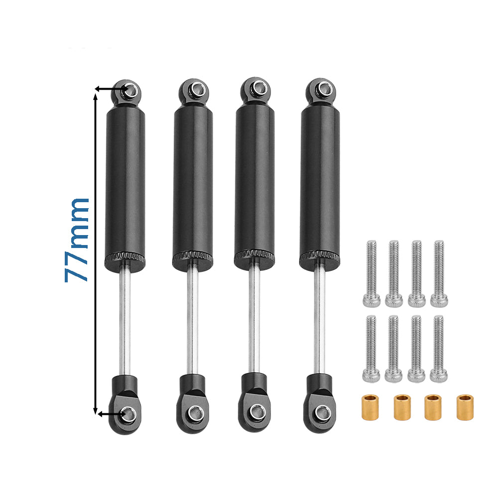 LonZeXy 4PCS Internal Oil Shock Absorber 53/59/65/71/77mm Damper For Traxxas TRX4M 1/18 RC Crawler Aluminum Suspension Upgrade Parts