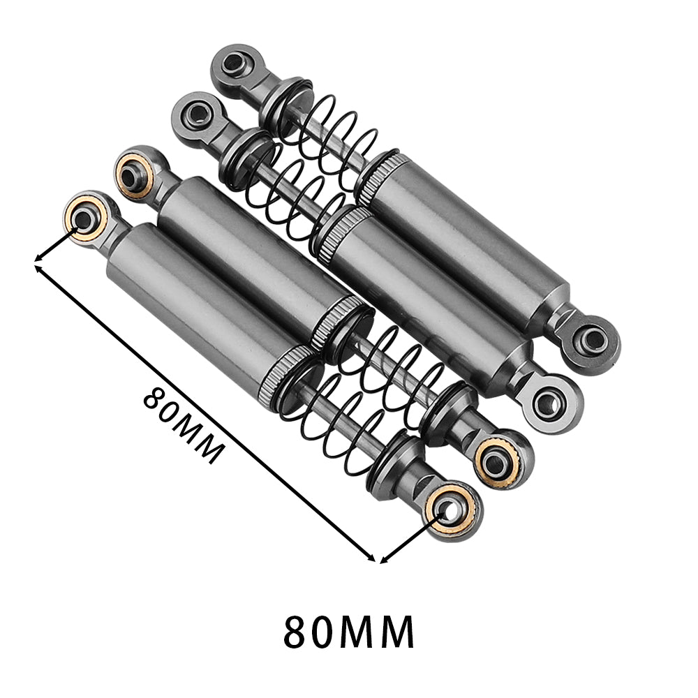 LonZeXy 1/10 RC Crawler Aluminum Oil Shock Absorber 70 80 90 100 110mm Adjustable Damper 4PCS For Axial SCX10 TRX4 D90 RC Off Road Car Upgrade Parts