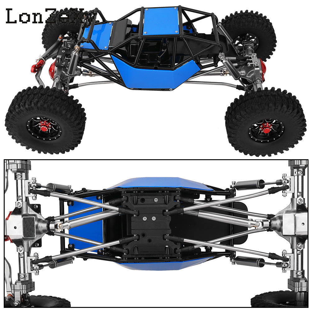 LONZEXY Wheelbase 310mm  Frame Chassis+Nylon Tube Roll Cage for SCX10