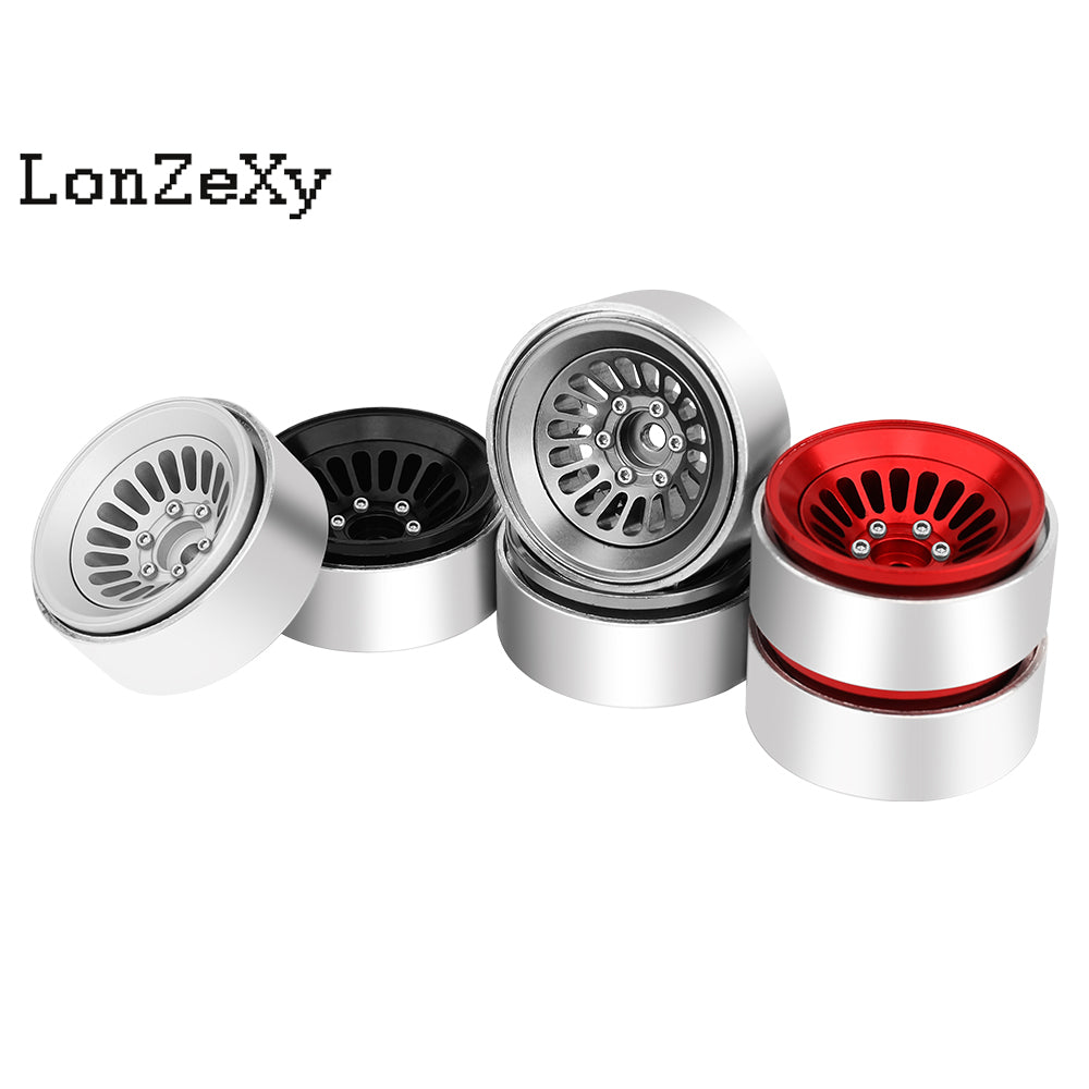 LonzeXy 4PCS Aluminum Alloy Wheel Rims for SCX24