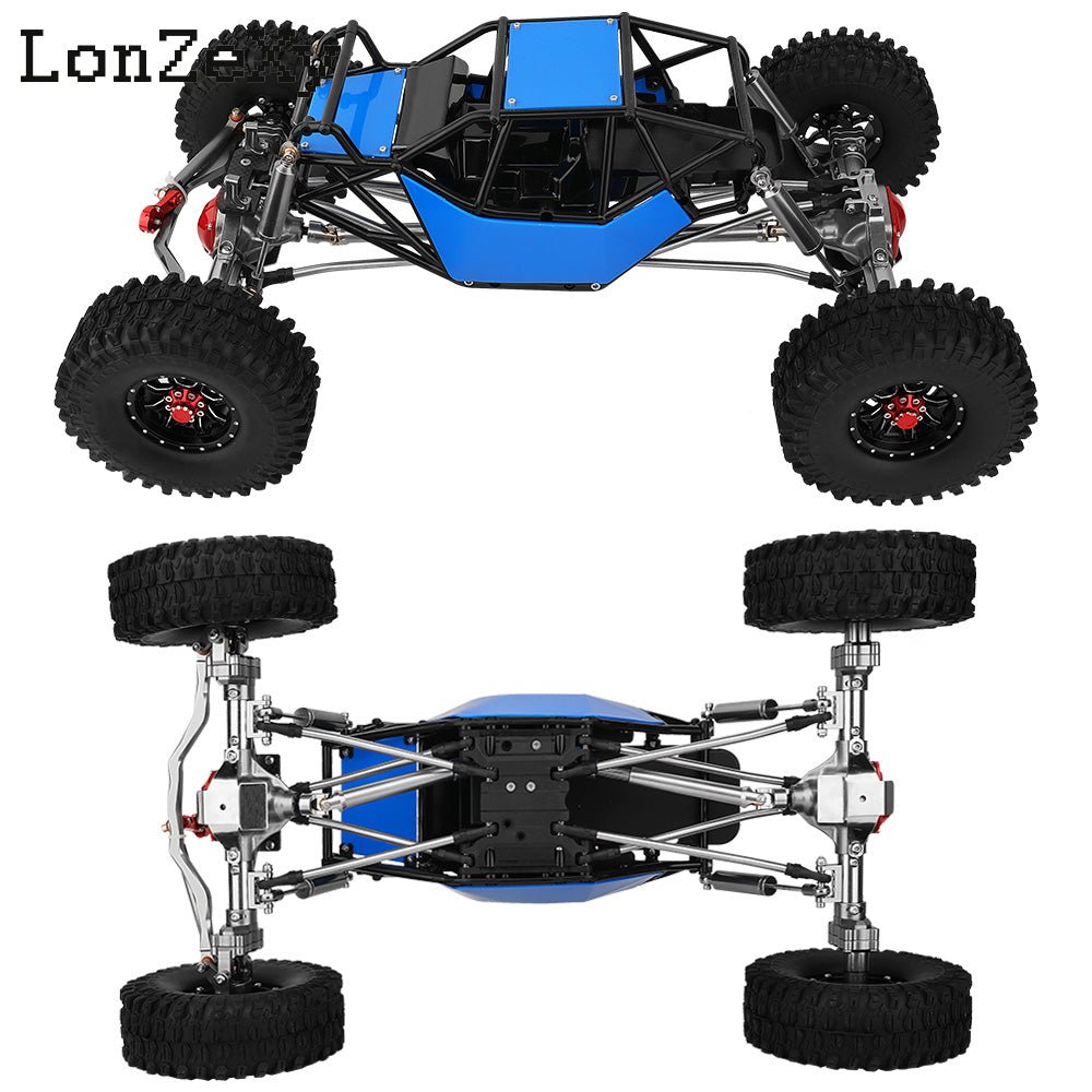 LONZEXY Wheelbase 310mm  Frame Chassis+Nylon Tube Roll Cage for SCX10