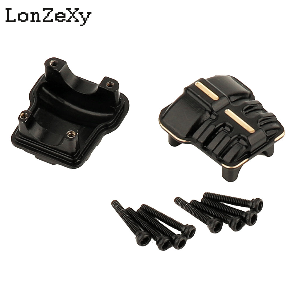 LONZEXY  2PCS 11g/pcs Brass Diff Covers for 1/18 TRX4M Front Rear Axles (4M-01)