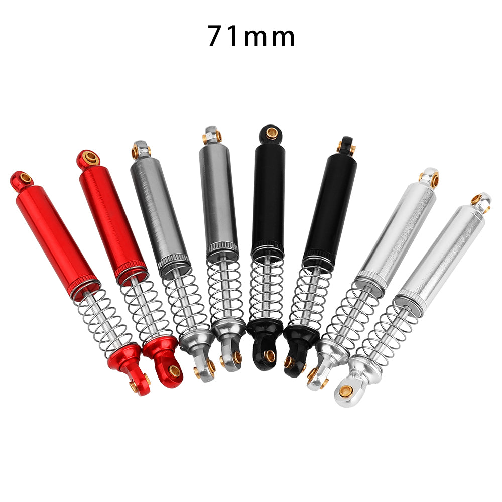 LomZeXy 4PCS Oil Shock Absorber 53/59/65/71/77mm Adjustable Damper For Traxxas TRX4M 1/18 RC Crawler Aluminum Suspension Upgrade Parts