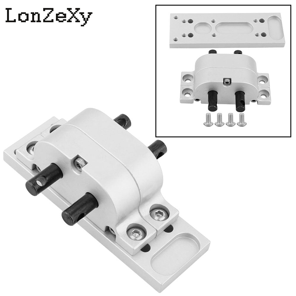 LONZEXY Metal Alloy Transmission with Mount Plate for SCX10
