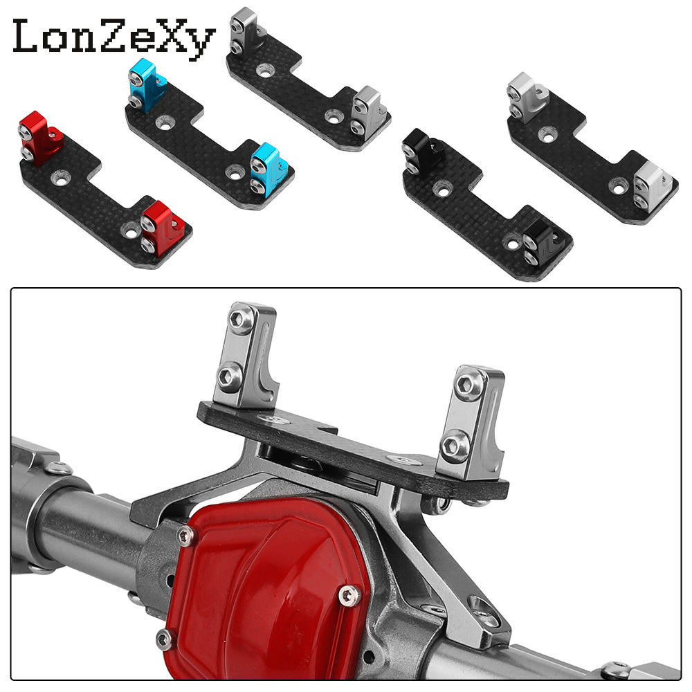 LONZEXY Aluminum Alloy Servo Mount + Carbon Fiber for SCX10