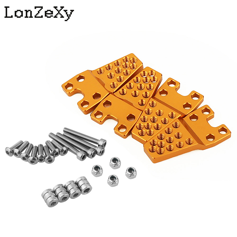 LONZEXY Metal Adjust Height Angle Stand Suspension Kit 4Pcs  for TRX-4 SCX10 SCX10-II