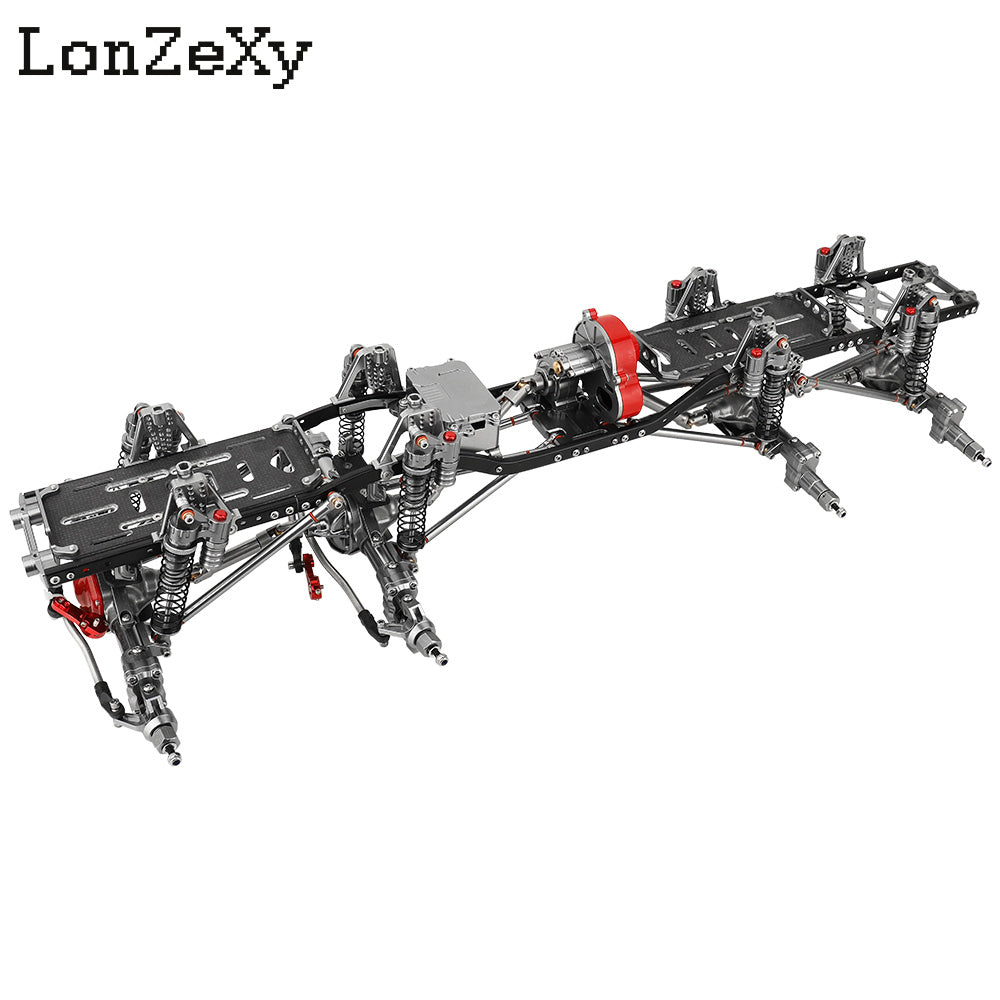 LONZEXY 8x8 DIY Metal Frame with Transmission for SCX10