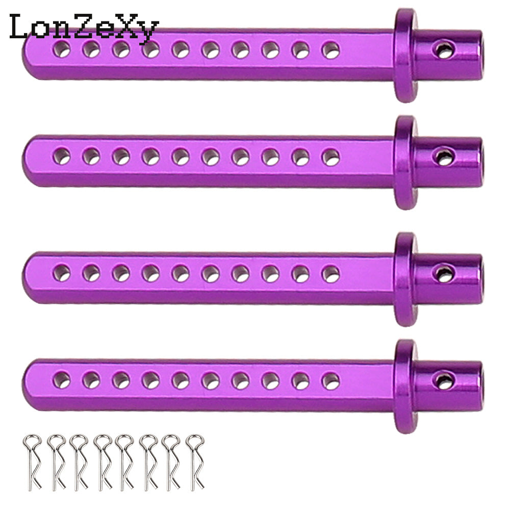 Lonzexy Metal Body Post Mount Pillar with R Pins for SCX10