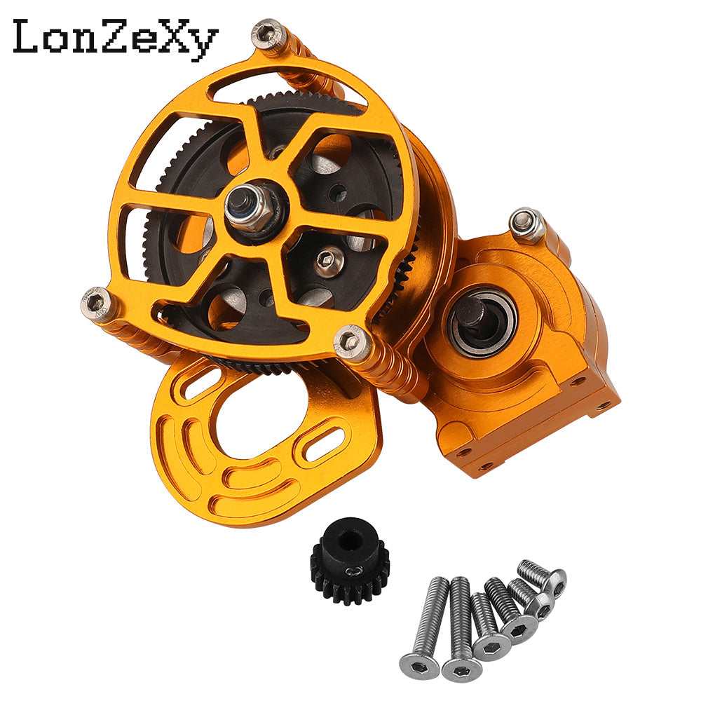 LONZEXY Metal Transmission Gearbox+Motor for SCX10
