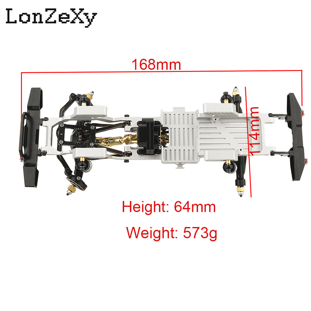 LONZEXY Aluminum Frame Kit+Dumper Fit for TRX4m