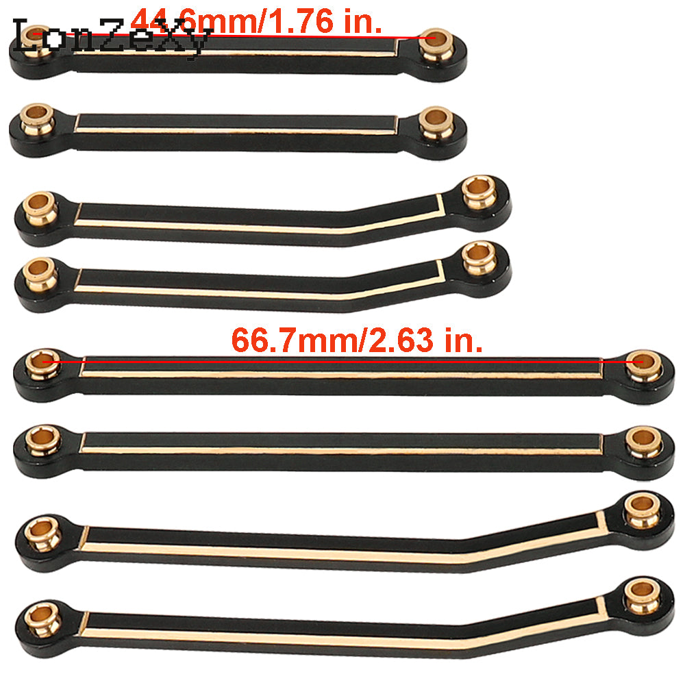 LONZEXY Brass High Clearance Links Set for 1/18 TRX4M Defender Bronco