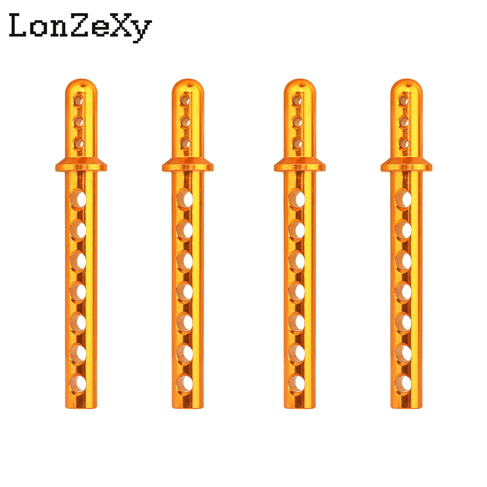 LONZEXY Aluminum Body Post Mounts 4PCS for 1/10 SCX10 AXIAL