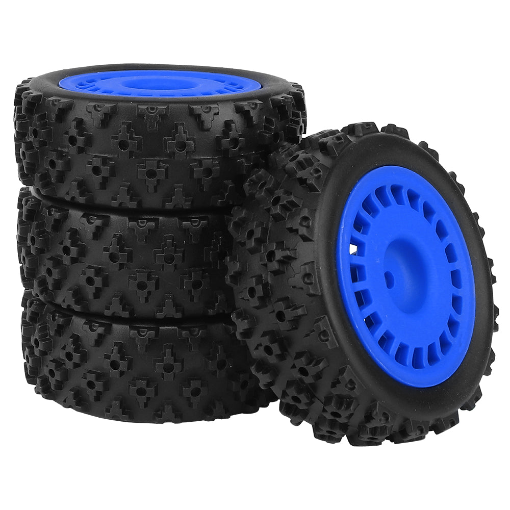 1/10 RC Off-Road Buggy Wheels 38.4g Knobby Rubber Tires Multi Color Rim RC Car Upgrade Parts