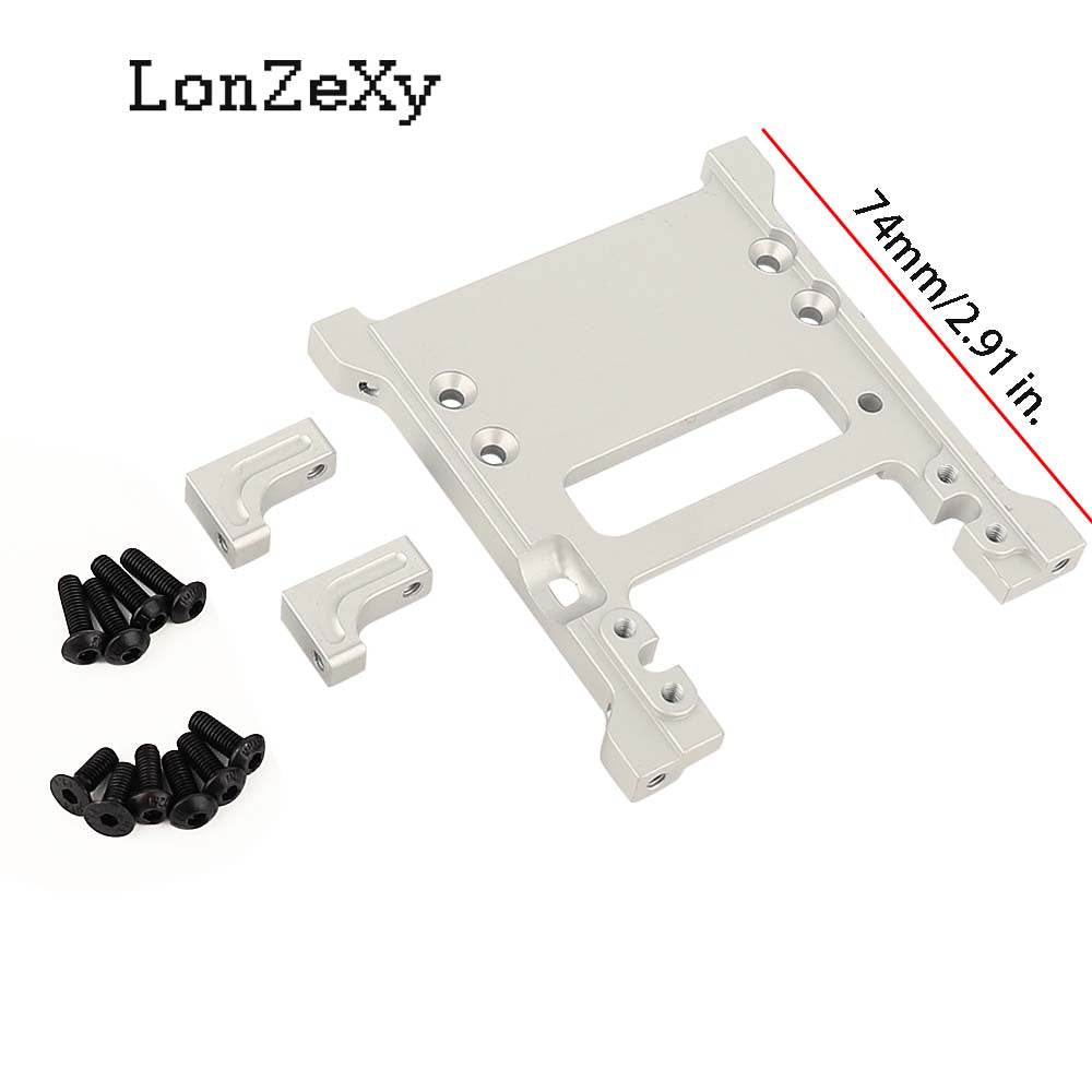 LONZEXY Aluminum Aolly Rear Battery Mount Holder for SCX10
