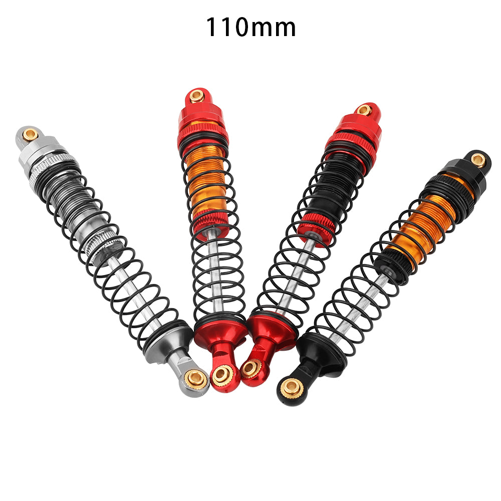 LonZeXy 4PCS Aluminum Oil Shock Absorber 70/80/90/100/110/120mm Adjustable Damper For Axial SCX10 I II III TRX4 D90 1/10 RC Rock Crawler Upgrade Parts