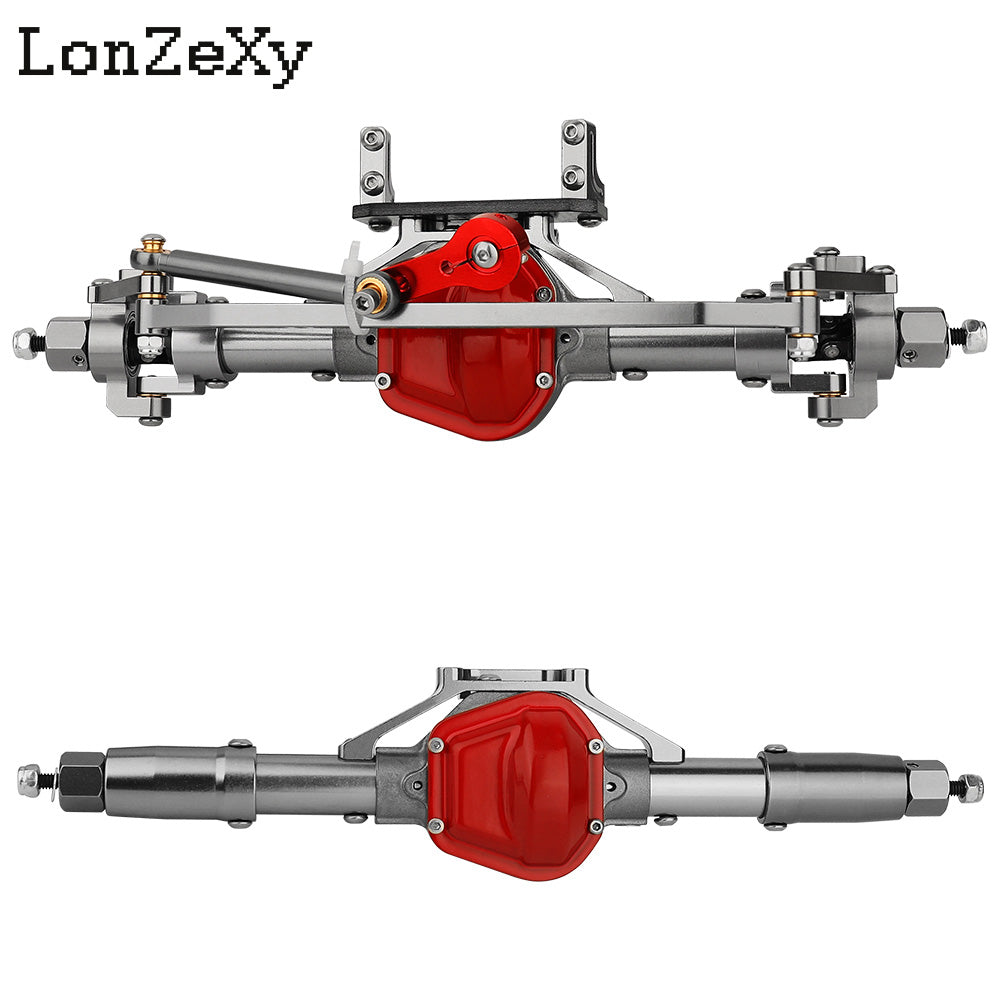 LONZEXY Aluminum  Complete Axle Set + Enhanced Axle Shaft for SCX10