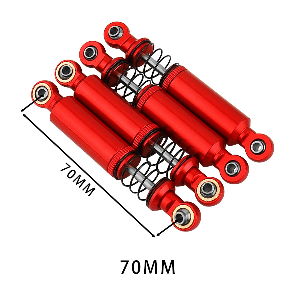 LonZeXy 1/10 RC Crawler Aluminum Oil Shock Absorber 70 80 90 100 110mm Adjustable Damper 4PCS For Axial SCX10 TRX4 D90 RC Off Road Car Upgrade Parts