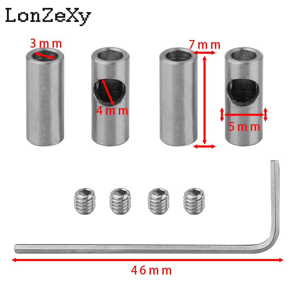 LONZEXY Metal 3.17mm to 5mm Shaft Adapter 3pcs