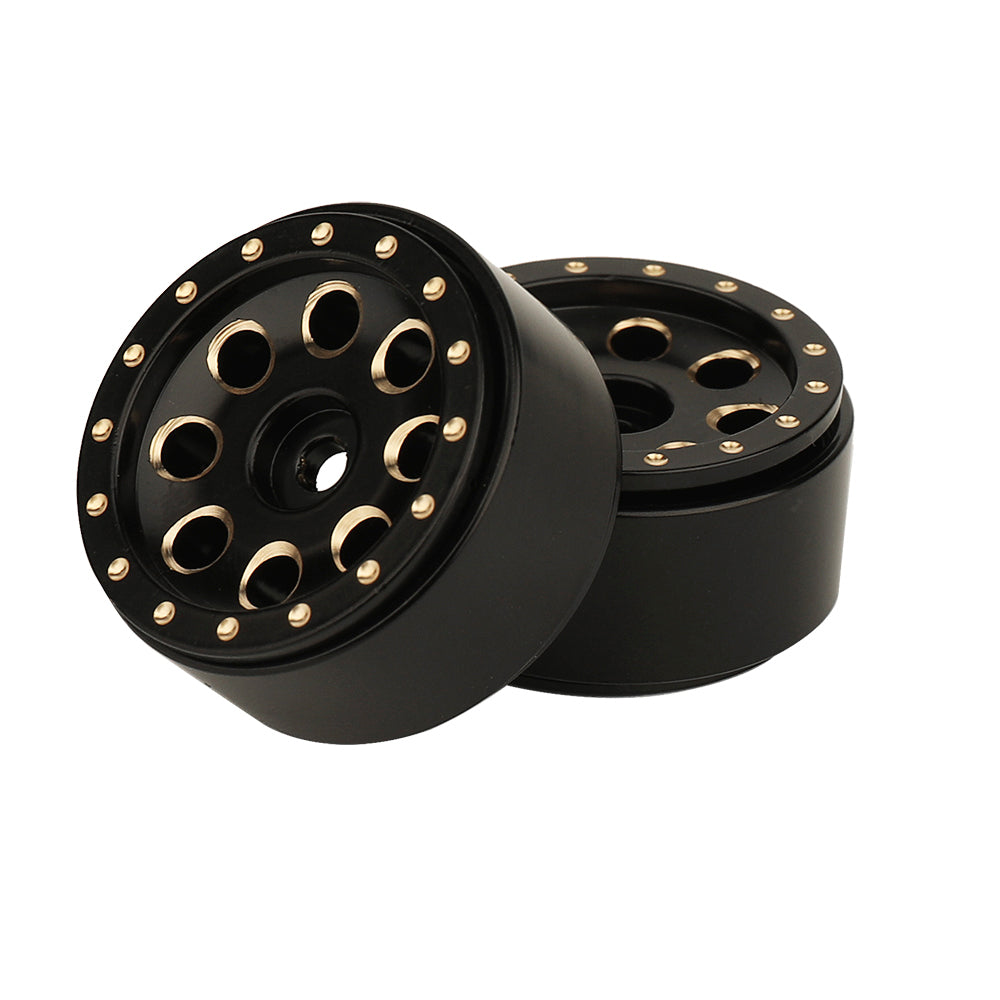 LonZeXy 1/18 1/24 RC Crawler Brass Wheel Hub 4Pcs Total 175g Metal Heavy Weight Wheel Rims RC Model Car Upgrade Parts