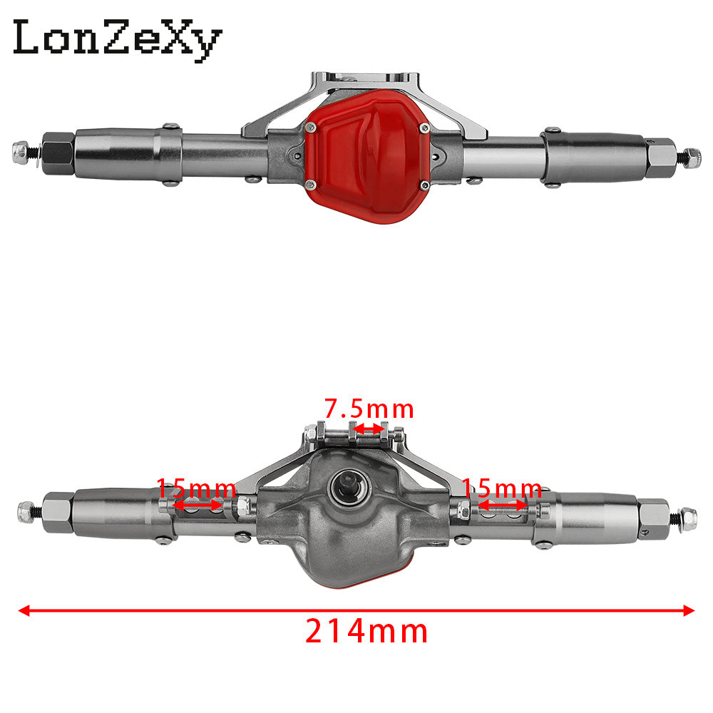 LONZEXY Aluminum  Complete Axle Set + Enhanced Axle Shaft for SCX10