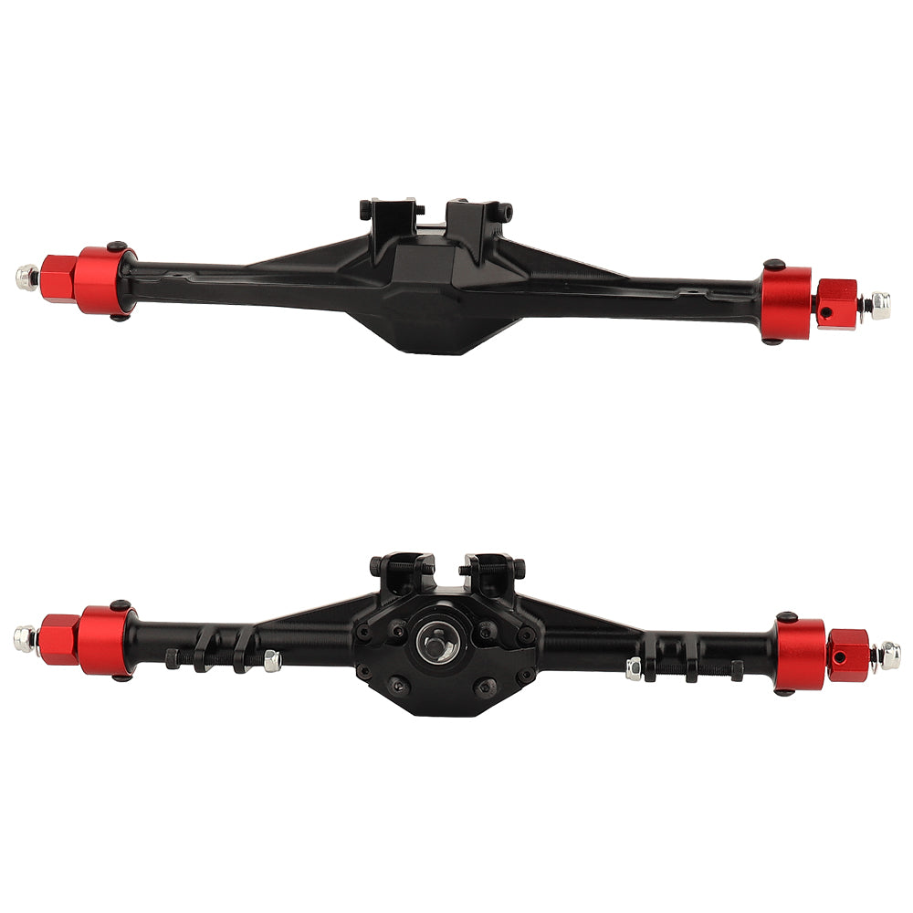 LonZeXy Metal Straight Front Rear Axle Assembly For SDM 1/10 RC Crawler Axial SCX10 III, RC Car Upgrade Replacement Parts