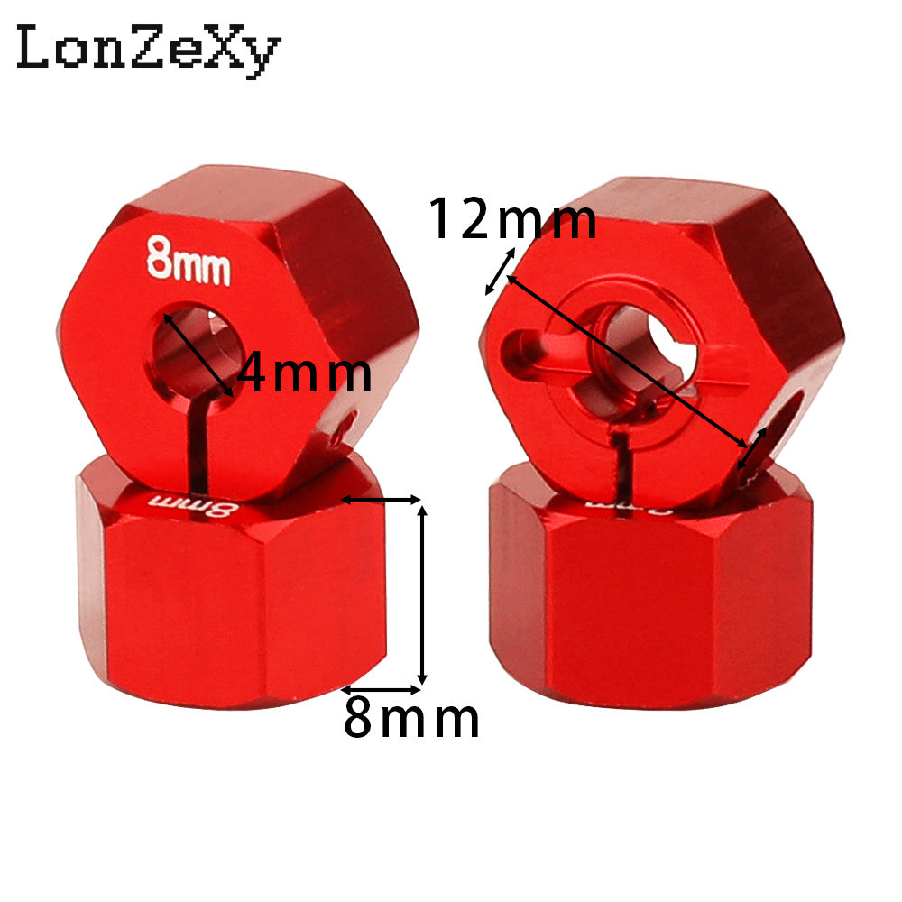 LONZEXY Widened Adapter 8-12mm Thickness SCX10 4 pcs/set