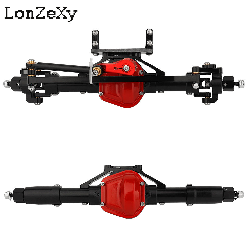LONZEXY Aluminum  Complete Axle Set + Enhanced Axle Shaft for SCX10