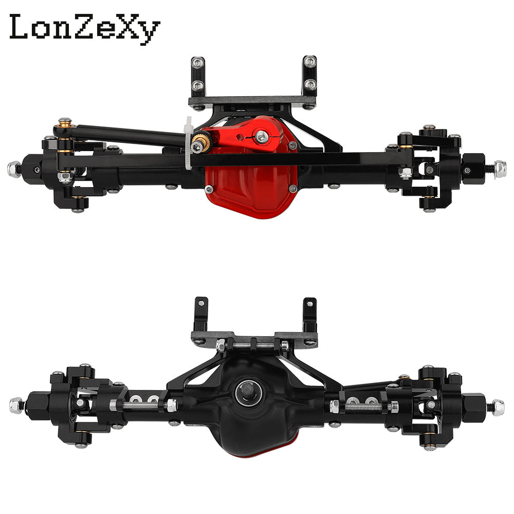 LONZEXY Aluminum  Complete Axle Set + Enhanced Axle Shaft for SCX10