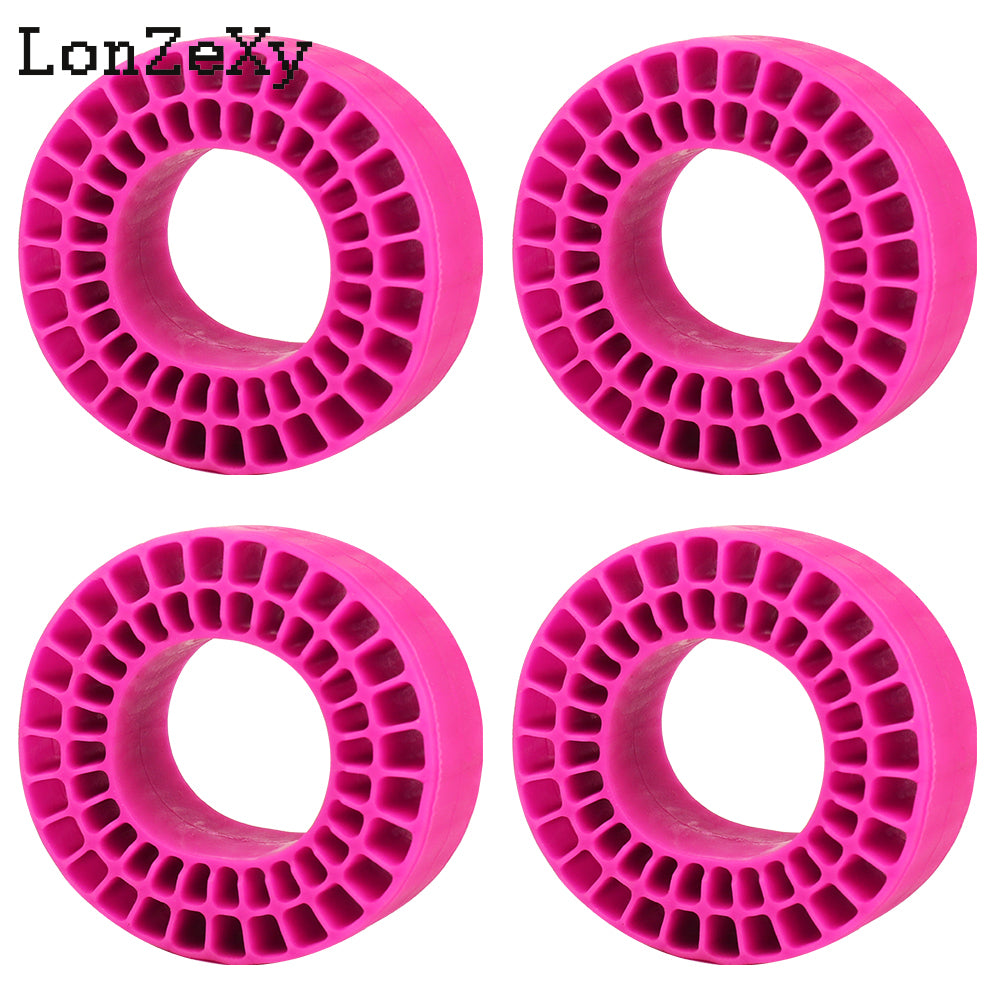 Lonzexy Silicone Rubber Inserts Foam for 58-64mm (2.4” OD) 1.0 Tires TRX4M SCX24 1/18 1/24 4 Pcs