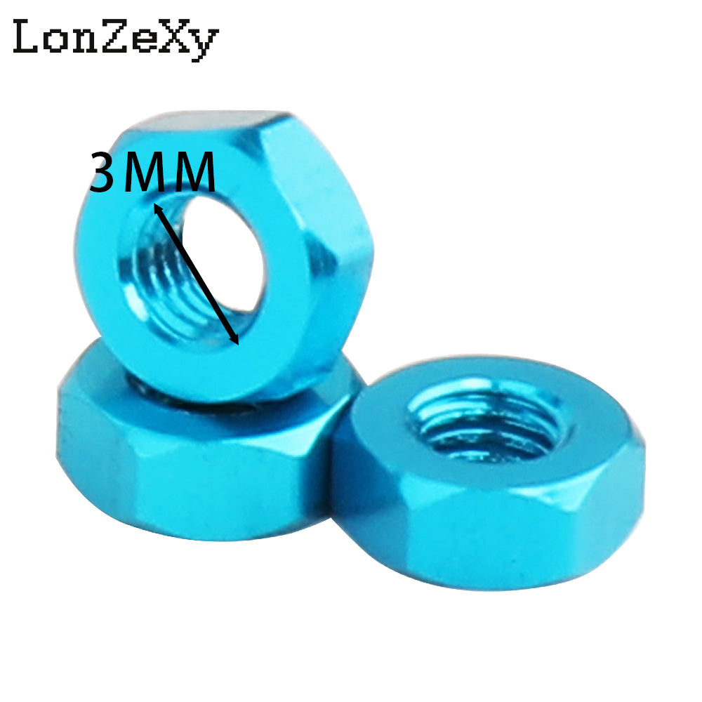 LONZEXY Hex Nut Stainless Steel 304(18-8) Metric Hexagon Nut 100 pcs