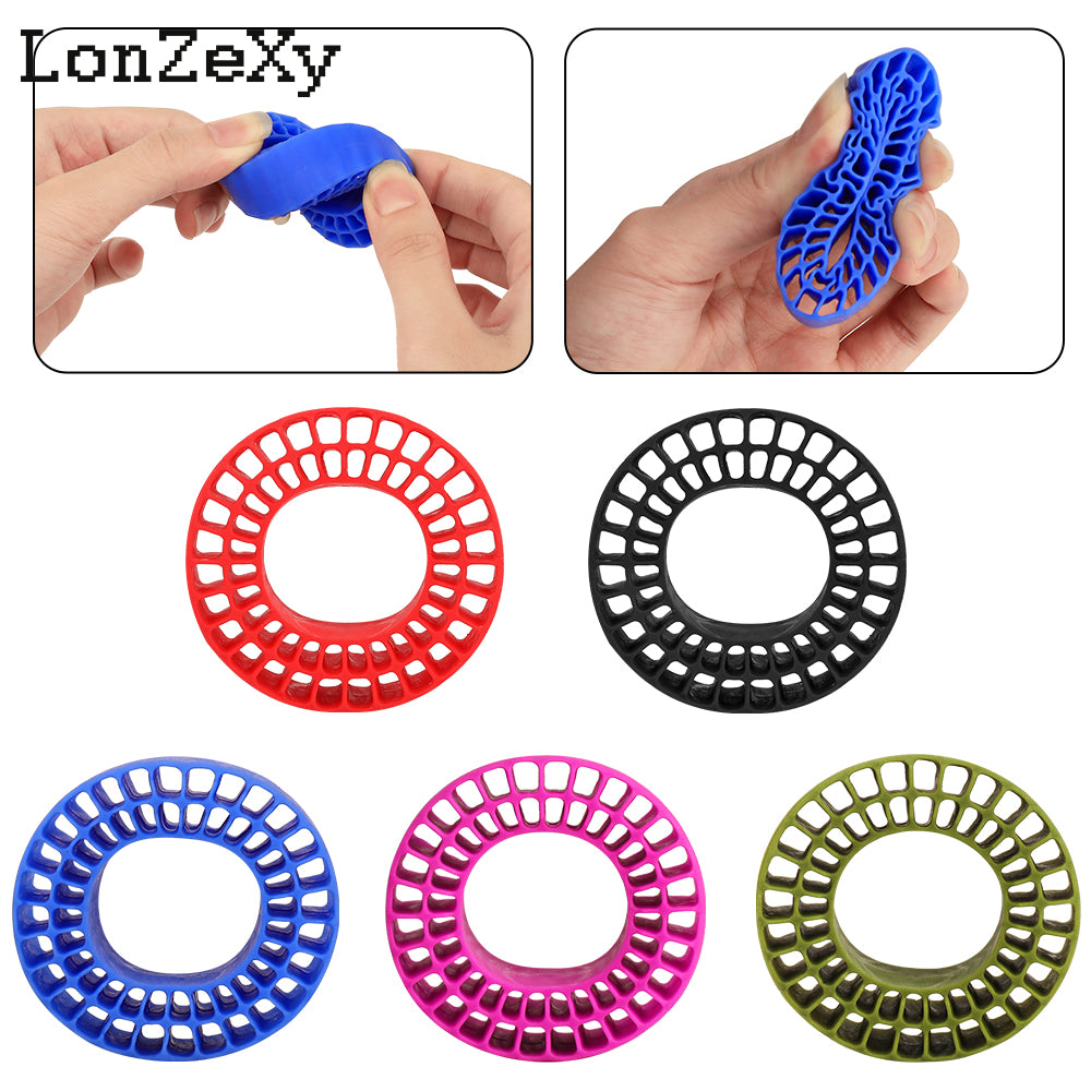 Lonzexy Silicone Rubber Inserts Foam for 58-64mm (2.4” OD) 1.0 Tires TRX4M SCX24 1/18 1/24 4 Pcs