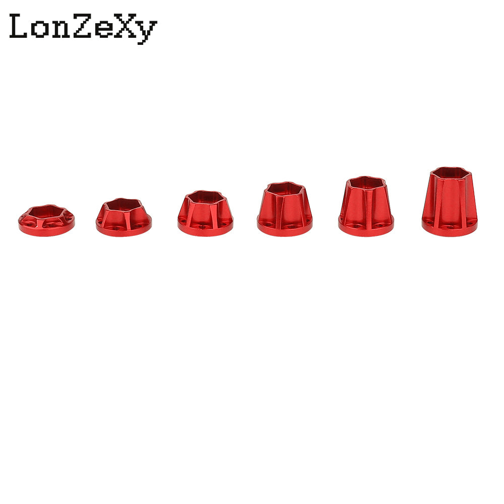 LONZEXY Metal Adapters Hex for 1.9inch 2.2inch Wheel Rim 4Pcs for Scx10 Trx4 Wraith