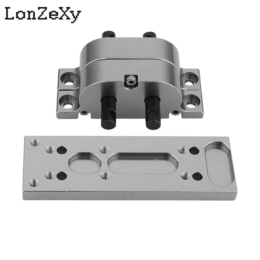 LONZEXY Metal Alloy Transmission with Mount Plate for SCX10