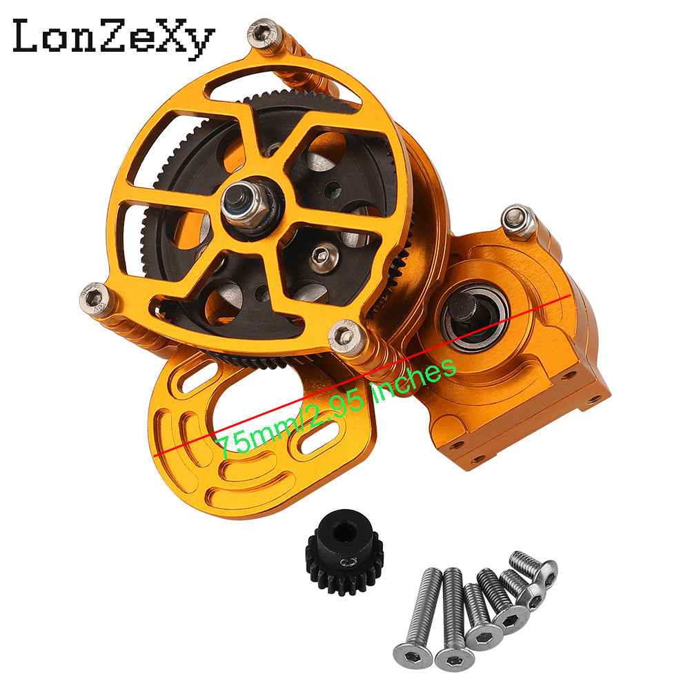 LONZEXY Metal Transmission Gearbox+Motor for SCX10