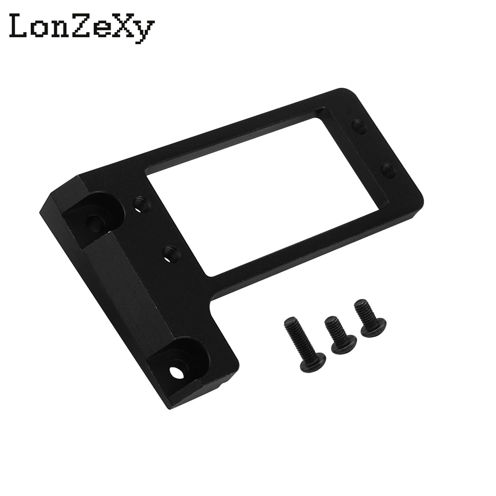 Lonzexy Capra Aluminum BTA F9 Servo Mount for 1/10 RC LCG Upgrade Compatible with VP Capra F9 Offset Axle (Black)