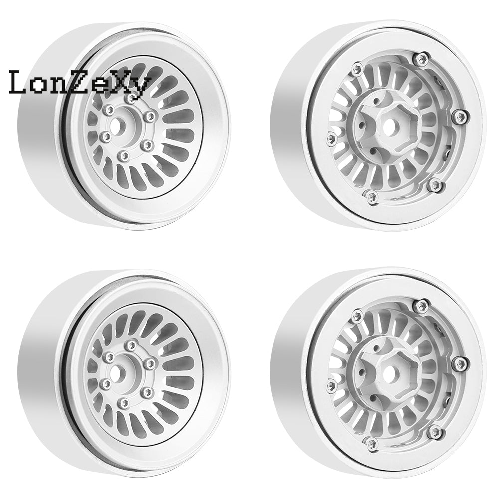 LonzeXy 4PCS Aluminum Alloy Wheel Rims for SCX24