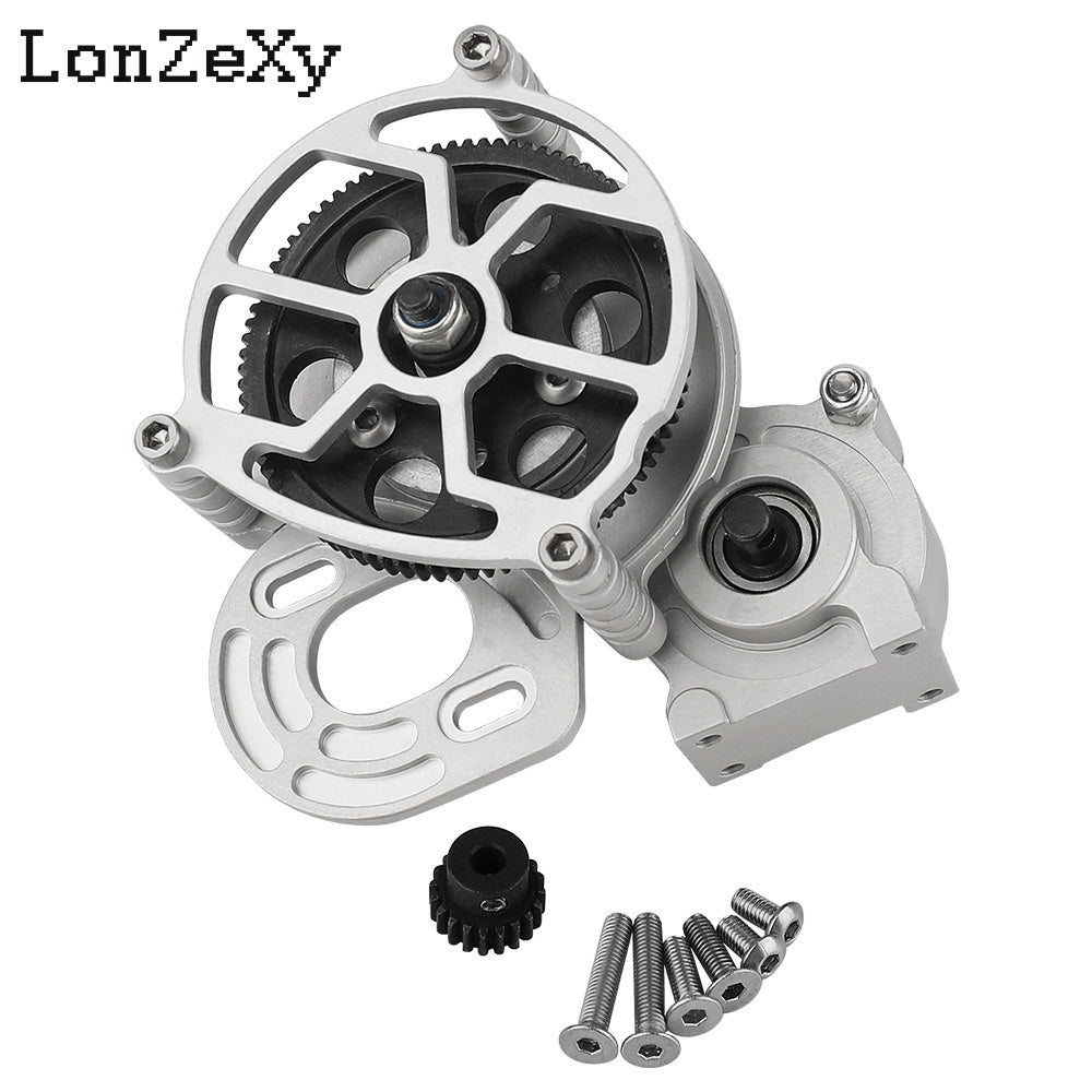 LONZEXY Metal Transmission Gearbox+Motor for SCX10