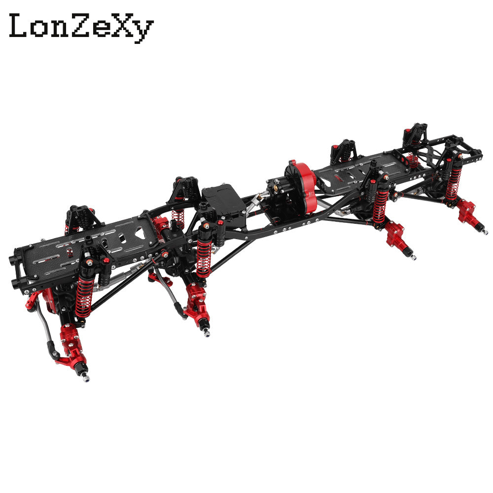LONZEXY 8x8 DIY Metal Frame with Transmission for SCX10