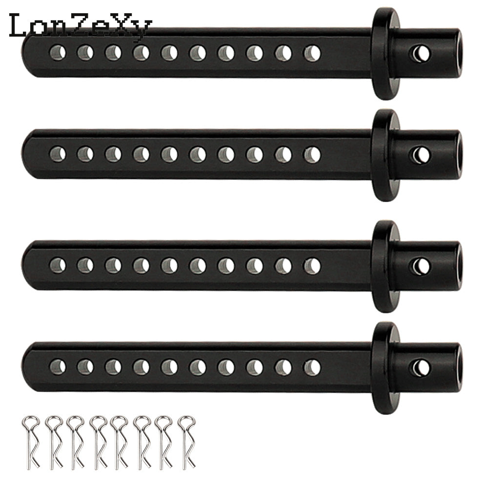 Lonzexy Metal Body Post Mount Pillar with R Pins for SCX10