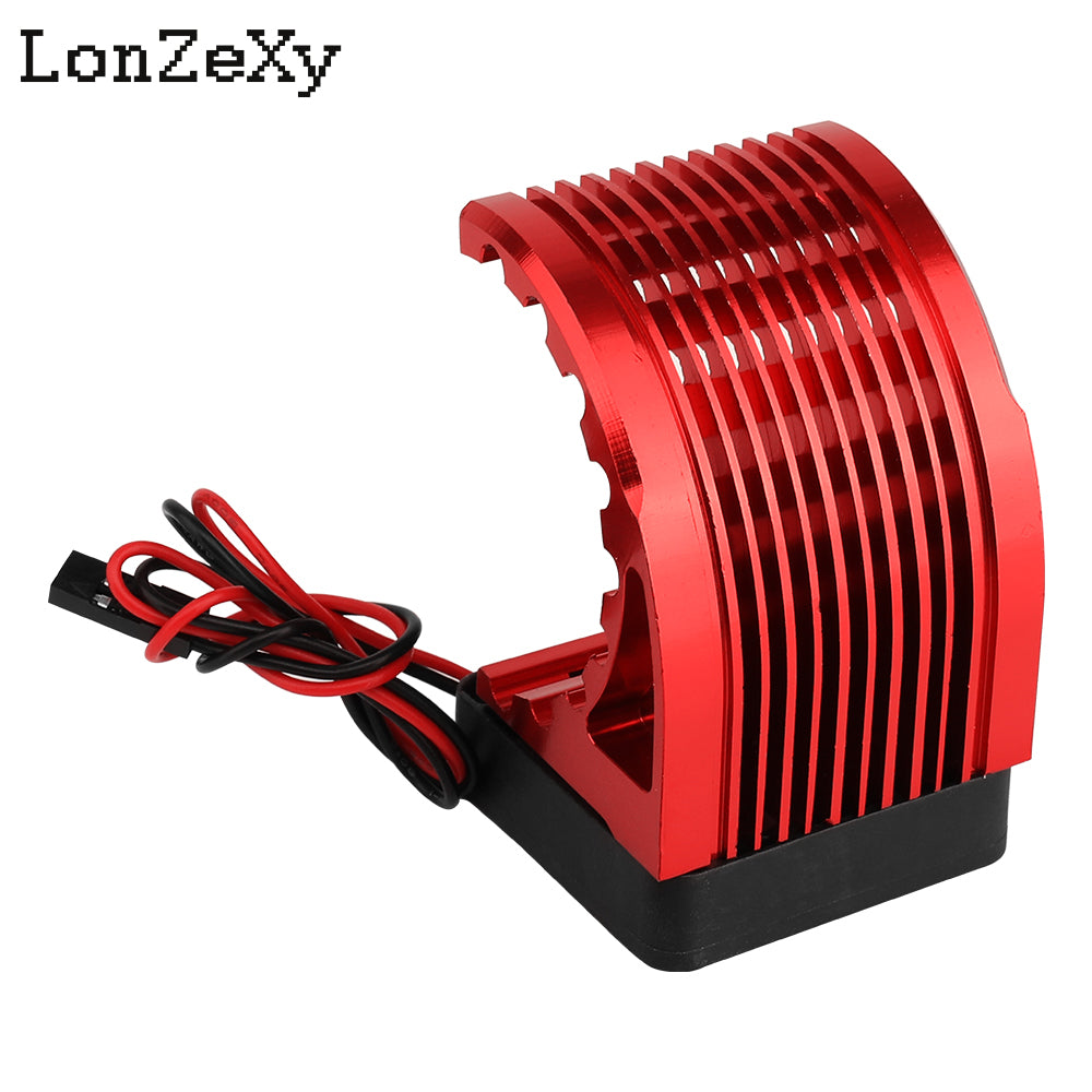 Lonzexy Motor Heatsink 540 545 550 Brushless Brushed Electric Engine Heat Sink with 5-6V Cooling Fan & RC Motor