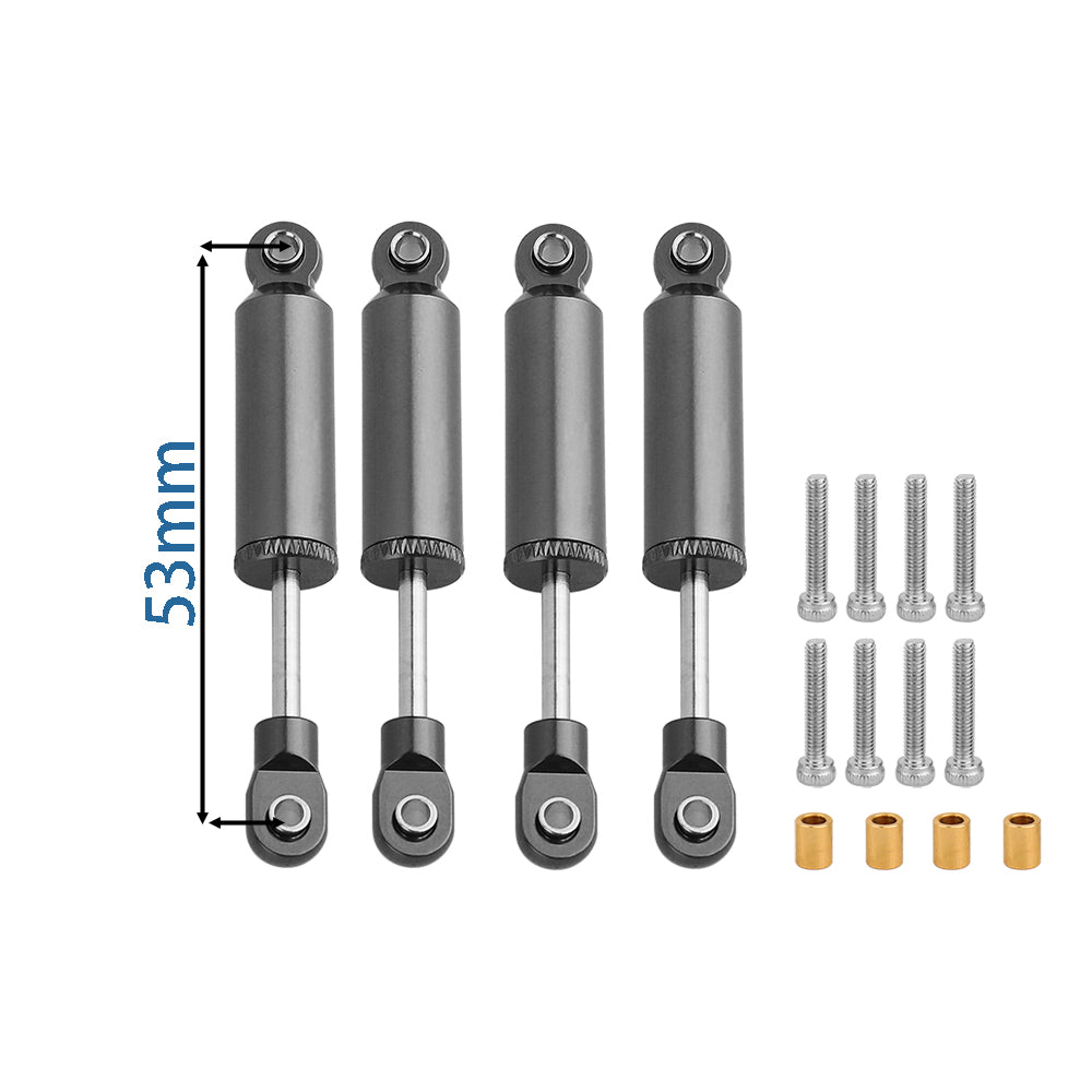 LonZeXy 4PCS Internal Oil Shock Absorber 53/59/65/71/77mm Damper For Traxxas TRX4M 1/18 RC Crawler Aluminum Suspension Upgrade Parts