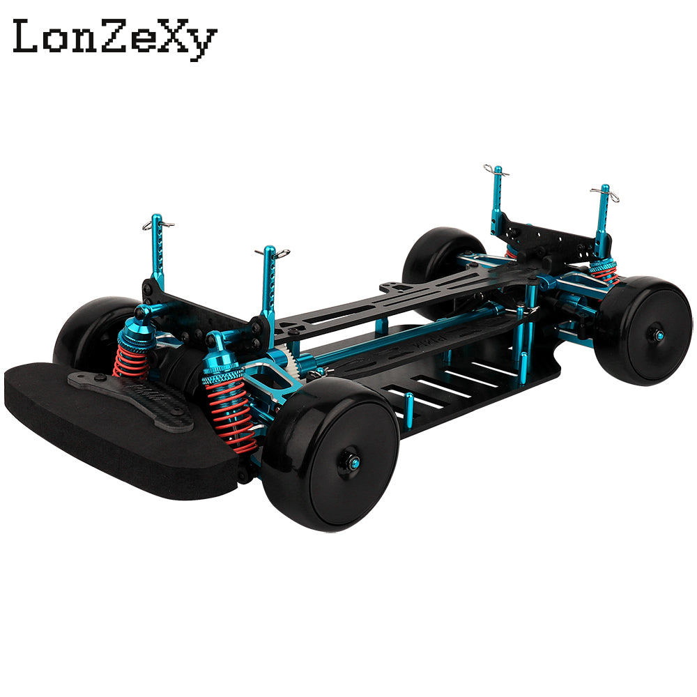 Lonzexy Metal Shaft Drive 1/10 RC Touring Car Chassis Frame Body Kit for TT01 TT01E Upgrades