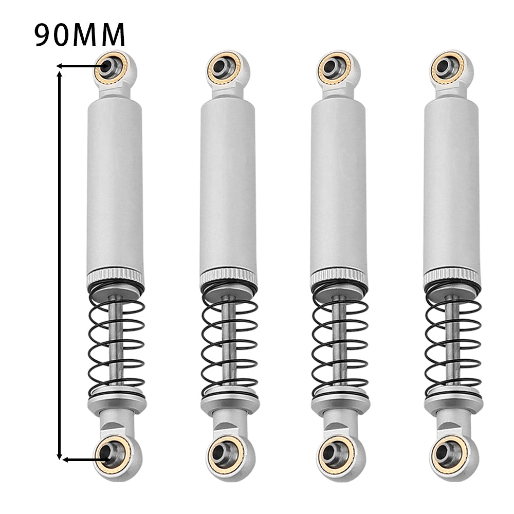 LonZeXy 1/10 RC Crawler Aluminum Oil Shock Absorber 70 80 90 100 110mm Adjustable Damper 4PCS For Axial SCX10 TRX4 D90 RC Off Road Car Upgrade Parts