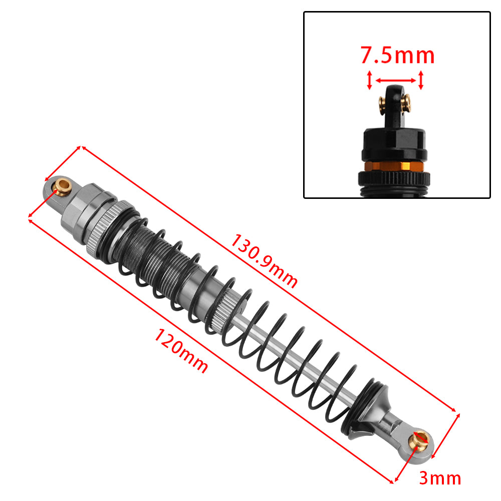 LonZeXy 4PCS Aluminum Oil Shock Absorber 70/80/90/100/110/120mm Adjustable Damper For Axial SCX10 I II III TRX4 D90 1/10 RC Rock Crawler Upgrade Parts